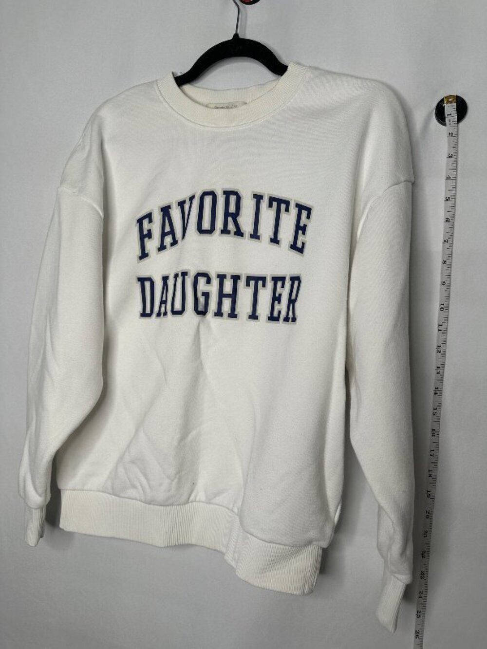 Favorite Daughter Varsity Logo Graphic Sweatshirt S Athleisure Loungewear